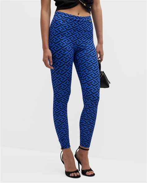 women's versace leggings|versace greca leggings.